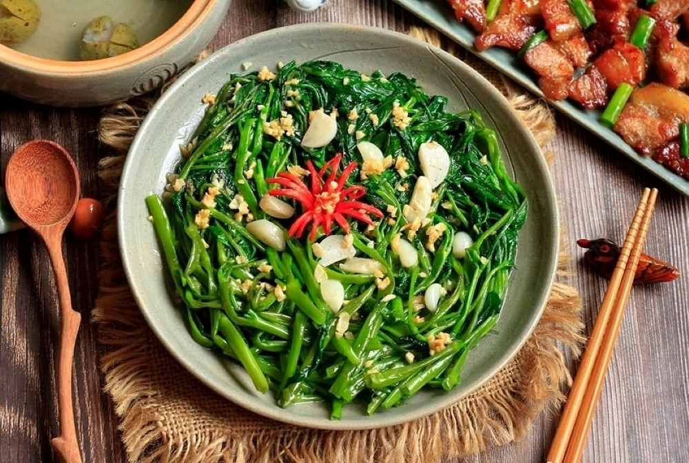 Lưu ý khi ăn rau muống để giảm cân